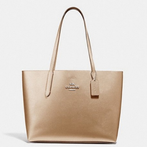 Coach Handbags - COACH Avenue Tote Platinum